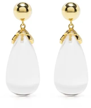 Transparent Pear-Drop Earring