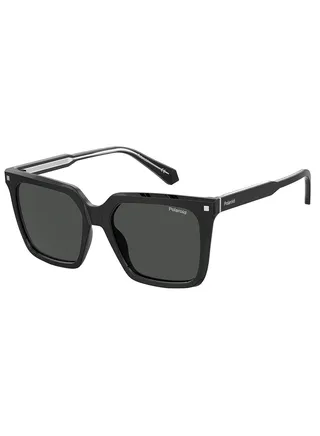 Women Square Sunglasses PLD 4115/S/X  BLACK 54 