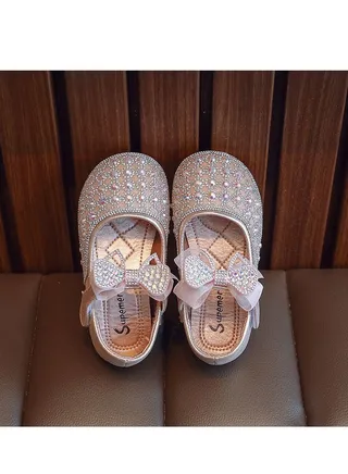 Girls leather shoes soft sole fashionable 2023 new princess shoes for kids 