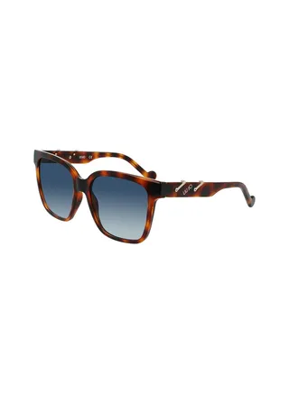 Women's Full Rim Injected Modified Rectangle Sunglasses LJ751S 5517 (215) 