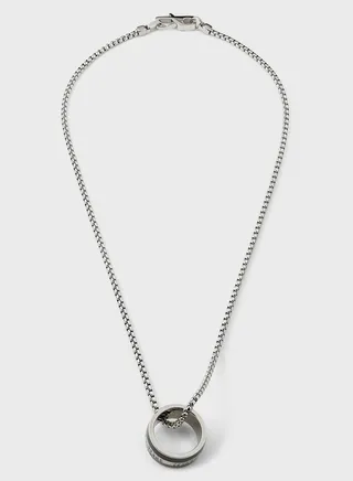 Textured Round Necklace