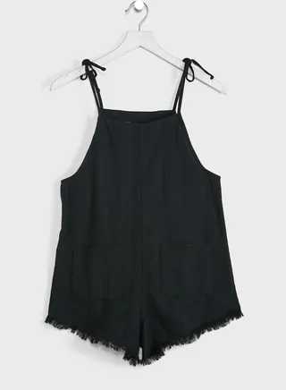 Kids Frayed Hem Playsuit 
