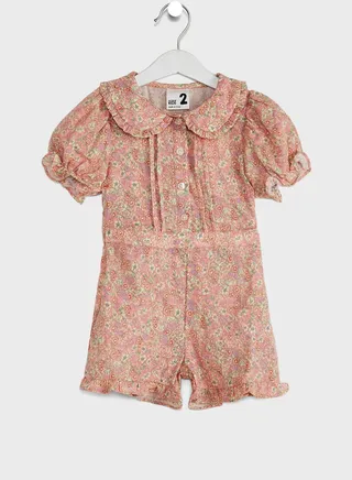 Kids Vintage Floral Playsuit 