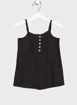 Kids Button Front Playsuit 
