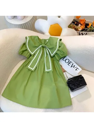 Girls Fashion Simple Princess Dress 