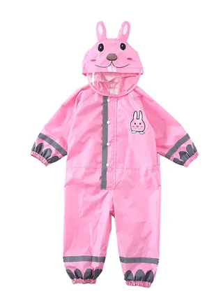 Breathable Waterproof Raincoat Pink 
