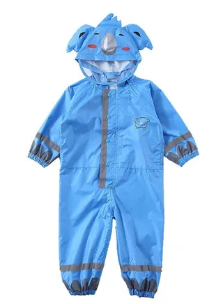 Breathable Waterproof Raincoat Blue 