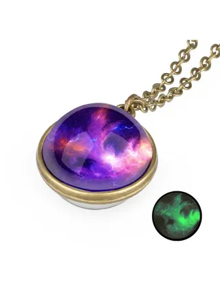 Night Light Starry Sky Necklace 