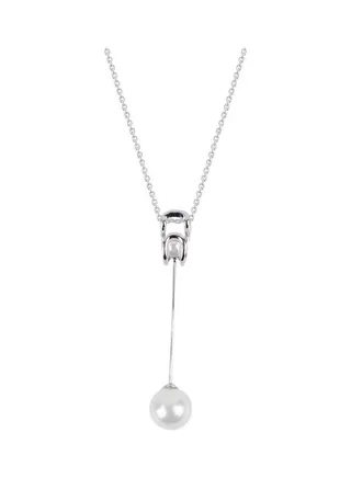 S925 Sterling Silver Crystal Studded Pendant Necklace 