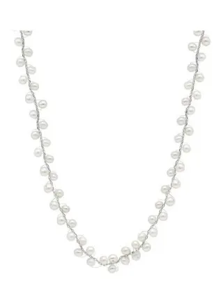 S925 Sterling Silver Crystal Studded Pendant Necklace 