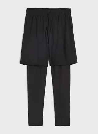 Kids Essential Sport Tights With Shorts