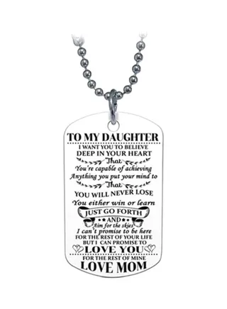 Mother-To-Daughter Pendant Necklace 