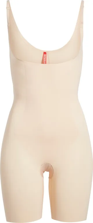 Thinstincts® Open Bust Mid Thigh Bodysuit