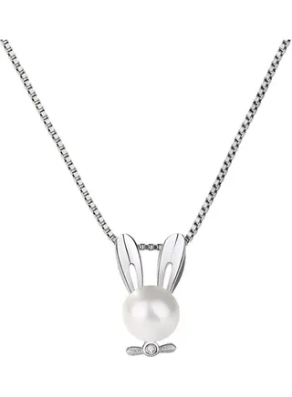 S925 Sterling Silver Crystal Studded Pendant Necklace 