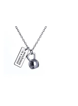 Fashion Gym Fitness Couple Pendant Necklace 