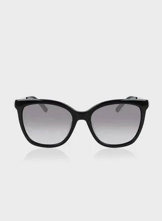 Full Rim Acetate Square Sunglasses - Lens Size: 55 Mm