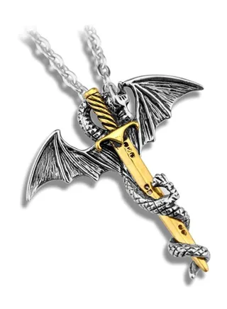 Dragon Alloy Pendant Necklace 