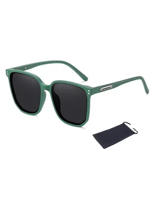 TR90 Polarized Sunglasses HD Polarized Lenses 100% UV400 Protection Women's Fashion Design Green 