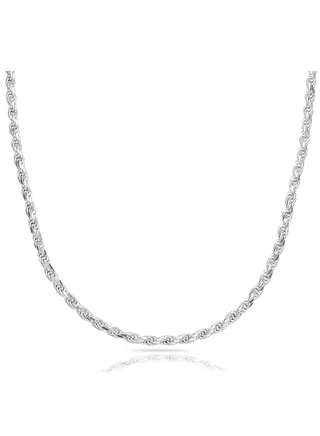 Rope Chain 2.3mm wide 45-60cm long REAL 925 Sterling Silver 