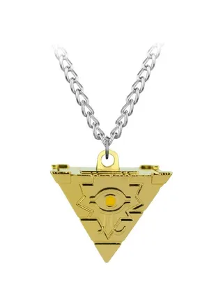 Zinc Alloy 3D Yugioh Puzzle Pendant Necklace 