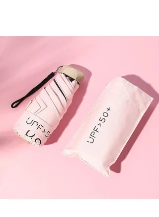 Folding Umbrellas Mini Travel Compact Windproof Umbrella Small Folding Lightweight Sun Rain Umbrellas Lightweight Portable Mini Compact Umbrellas with 95% UV Protection for Women Men 