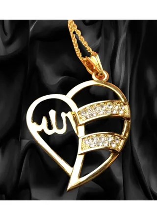 Fashion Jewelry Highly craftsmanship Allah Pendant Necklace Chain for Men Middle East Arab Jewelry Women Men Muslim Islam Item 