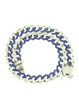 Stone Studded Cuban Necklace 
