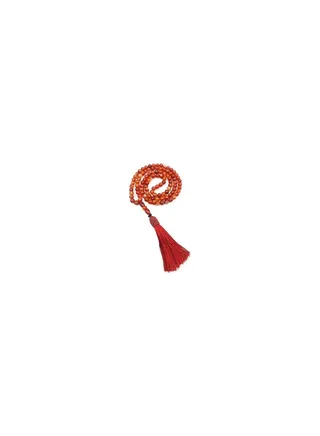 REBUY Natural Sulemani Aqeeq Islamic Prayer Rosary Beads Tasbih Tasbeeh 99 beads (Red Stripe Agate) 