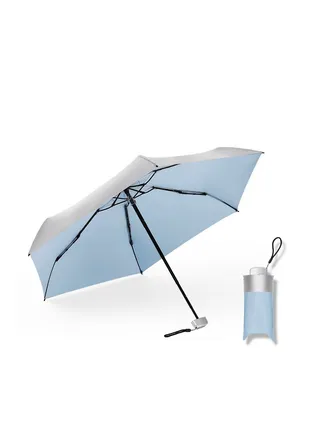 Folding Umbrellas Mini, Small Travel Lightweight Umbrella For Purse UPF 50+ UV Protection for Rain Sun 5 Fold Umbrella for Women Girls Kids, Multiple Colors 