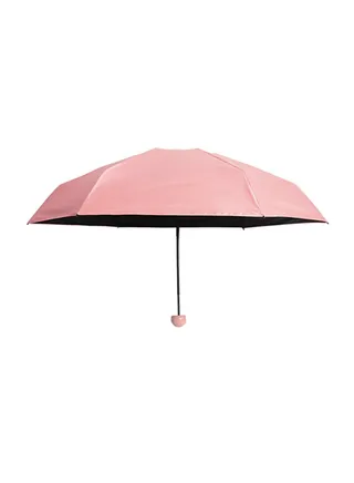 Foldable UV-Protection Capsule Umbrella Pink 