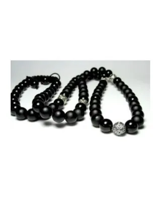 Onyx Matte Necklace for Man 