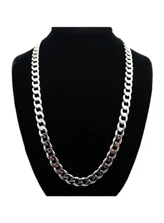 Zinc Alloy Long Neck Chain Necklace 
