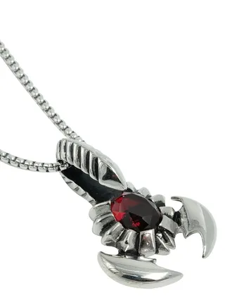 Scorpion Design Stainless Steel Silver Color 