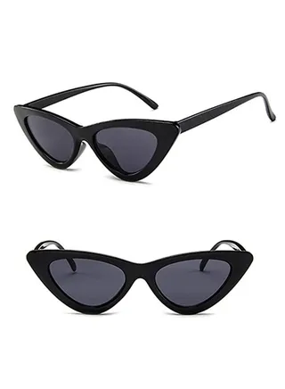 Women‘s Cateye Sunglasses Polarized Retro Glasses Lady Black Rim Glasses 
