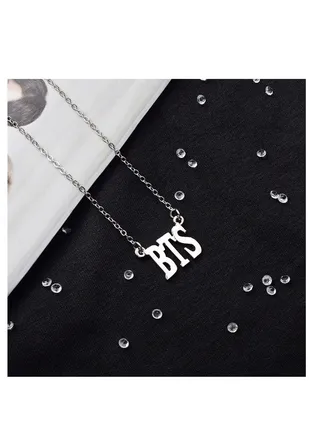 BTS Combination Steel Plate Pendant Necklace 