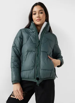 Padded High Neck Jacket