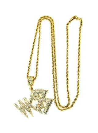 WKB Letter Pendant Necklace 