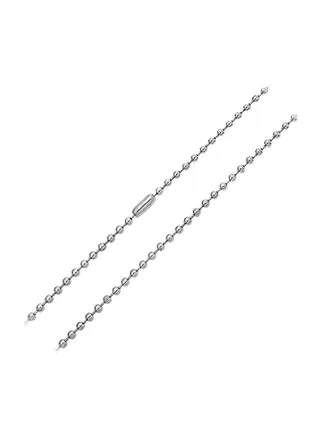 Stainless Steel Shot Bead Ball Chain Necklace 