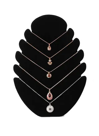 Flame Plate Necklace Display Stand Holder 