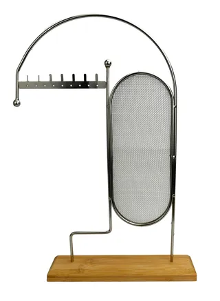 Necklace Organizer for Jewelry, Hanger Stand Metal for Earing Holder, Hanger Stand for Women Accessories, Bedroom Accessories for Women Dresser, Bracelet Holder and Necklace Holder For Women 