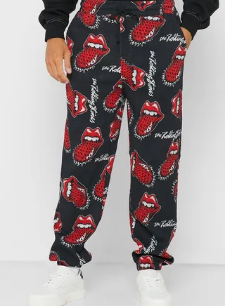 Graphic Print Sweatpants 