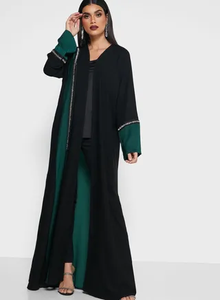Colorblock Abaya