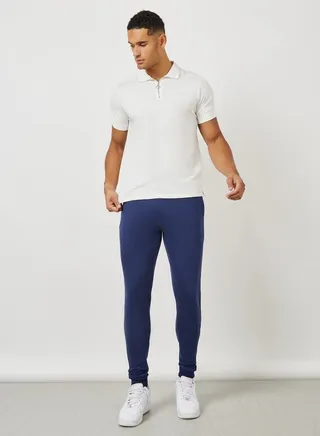 Eco-Earth Slim Fit Terry Jogger with Welt Pockets 