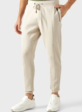Pocket Detail Drawstring Sweatpants 