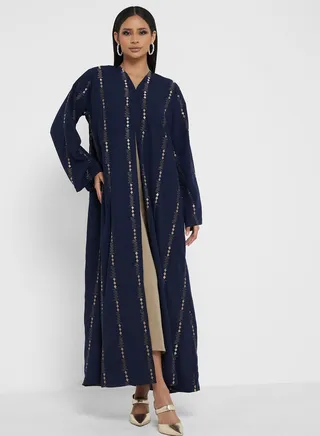 Embroidered Detail Abaya 