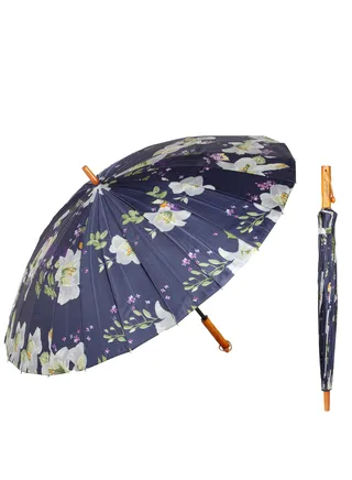 24-Rib Extremely Strong Multifunctional ultra Durable Umbrella With Heat Protection and Rain Protection with UPF 