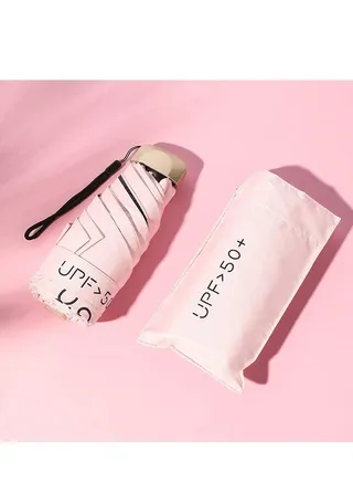 Folding Umbrellas Mini Travel Compact Windproof Umbrella Small Folding Lightweight Sun Rain Umbrellas Lightweight Portable Mini Compact Umbrellas with 95% UV Protection for Women Men 