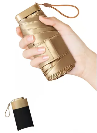 Ladies Umbrella, Mini Compact Travel Folding Umbrellas Travel Mini Umbrella for Purse UV Umbrella Protection Lightweight Umbrella for Women 