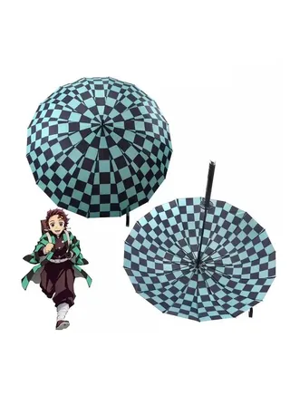 Anime Demon Slayer Tanjiro Kamado Katana Umbrella (Rain And UV Protection) 