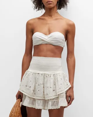 Maia Embroidered Mini Skirt